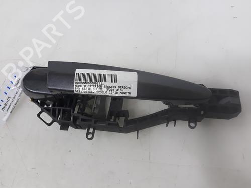 Used Rear right exterior door handle BMW 3 (F30, F80) 316 d (116 hp) 11788313