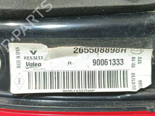 Right tailgate light RENAULT KADJAR (HA_, HL_) 1.2 TCe 130 (HLMR) | BP31184121C80 