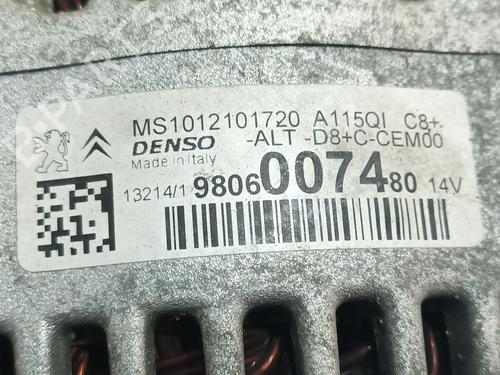 Alternator PEUGEOT 208 I (CA_, CC_) 1.2 VTI 82 | BP30619752M7