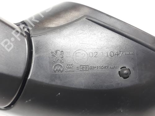 Right mirror PEUGEOT 208 I (CA_, CC_) 1.4 HDi | BP18029840C27 