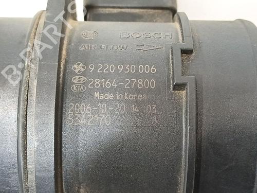 Mass air flow sensor HYUNDAI SANTA FÉ II (CM) 2.2 CRDi | BP29808567M95 