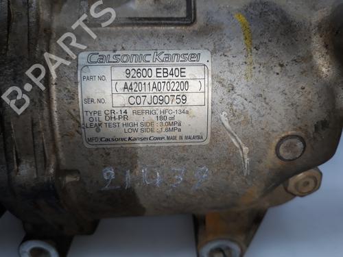 AC compressor NISSAN NAVARA NP300 (D40) 2.5 dCi 4WD | BP9965535M34 