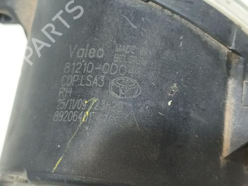 Right front fog light TOYOTA AURIS (_E15_) 1.4 D-4D (NDE150_, NDE150R) | BP30154803C31