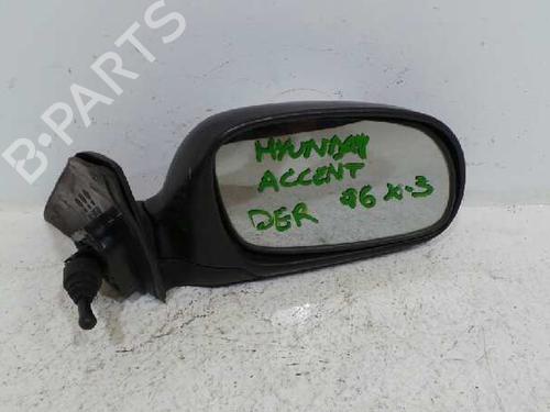 Used Right mirror HYUNDAI ACCENT I (X-3) 1.3 i 12V (84 hp) 172476