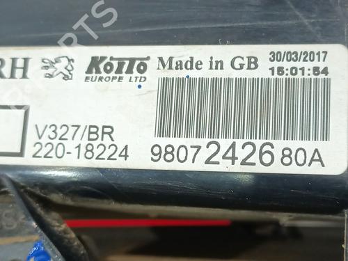 Right taillight PEUGEOT 508 I (8D_) 2.0 BlueHDi 150 | BP32066122C35