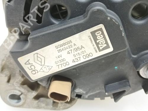 Alternator RENAULT CLIO II (BB_, CB_) 1.2 16V (BB05, BB0W, BB11, BB27, BB2T, BB2U, BB2V, CB05,... | BP25271554M7 