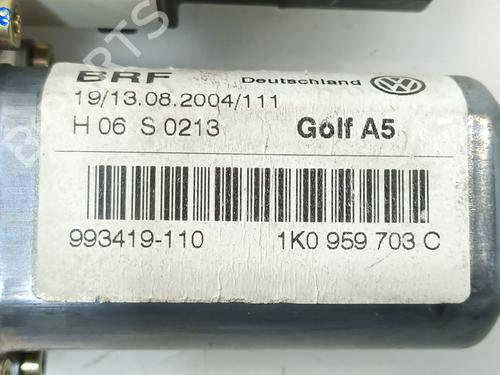 Rudehejsemekanisme venstre bagtil VW GOLF V (1K1) 1.9 TDI | BP29915692C24