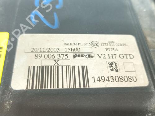 Left headlight PEUGEOT 807 (EB_) 2.0 HDi | BP29244825C28 