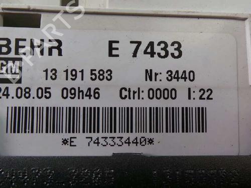 Climate control OPEL MERIVA A MPV (X03) 1.3 CDTI (E75) | BP2428822I5 