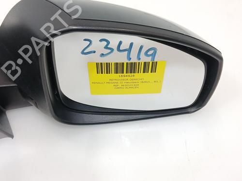 Right mirror RENAULT MEGANE III Hatchback (BZ0/1_, B3_) 1.5 dCi (BZ1G, BZ1W, BZ0R) | BP24508035C27 