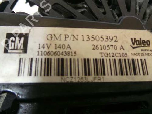 Used Alternator OPEL CORSA D (S07) 1.3 CDTI (L08, L68) (75 hp) 2006434