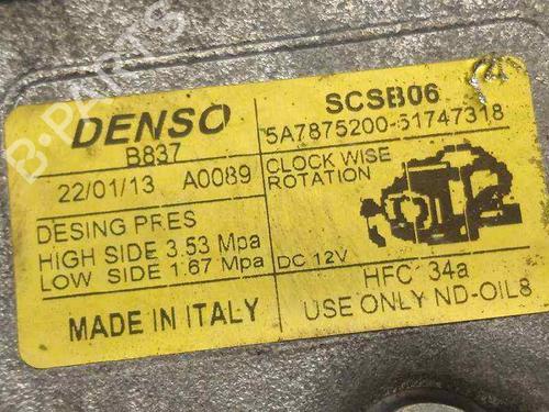 AC compressor FIAT BRAVO II (198_) 1.4 (198AXA1B) | BP9394671M34 