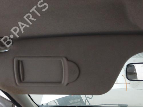Used Left sun visor RENAULT CLIO III (BR0/1, CR0/1) 1.2 16V (BR02, BR0J, BR11, CR02, CR0J, CR11) (75 hp) 31980618