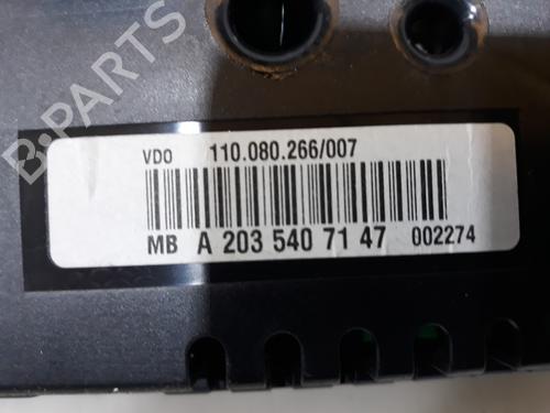 Instrument cluster MERCEDES-BENZ C-CLASS Coupe (CL203) C 180 Kompressor (203.746) | BP3406289C47 