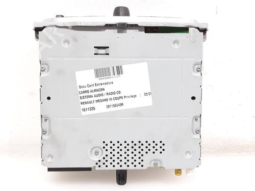 Radio RENAULT MEGANE III Coupe (DZ0/1_) 1.4 TCe (DZ0F, DZ1V) | BP18240573E6 