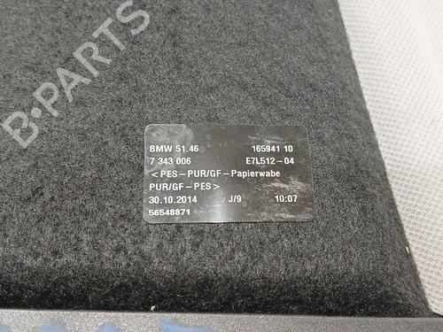 Rear parcel shelf BMW 5 Gran Turismo (F07)  | BP22788969C85 