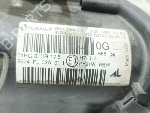 Left headlight RENAULT MEGANE III Hatchback (BZ0/1_, B3_) 1.5 dCi (BZ1G, BZ1W, BZ0R) | BP29246083C28 