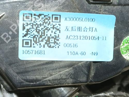 Left taillight MG MG ZS SUV (AZS1) 1.0 T-GDi | BP30493585C34 