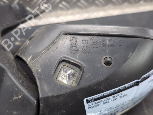 Bakspejl Højre PEUGEOT 2008 I (CU_) 1.2 THP 110 / PureTech 110 (110 hp) 27681485