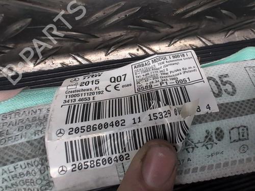 Venstre gardin kollisjonspute MERCEDES-BENZ C-CLASS (W205) C 350 e (205.047) | BP29710222C11