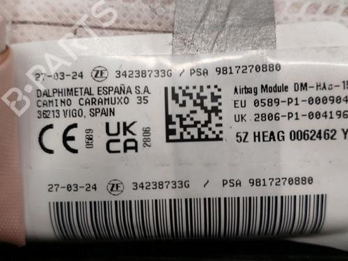 Left curtain airbag OPEL COMBO Box Body/MPV (K9) 1.5 D | BP32315684C11