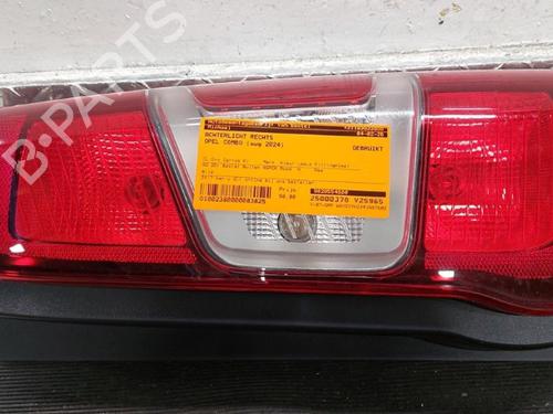 Used Right taillight Right taillight OPEL COMBO Box Body/MPV (K9) 1.5 D (131 hp) 33286484 33286484