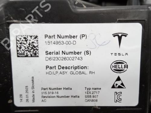 Højre forlygte TESLA MODEL Y (5YJY) Long Range All-wheel Drive | BP31945904C29 - Image 6