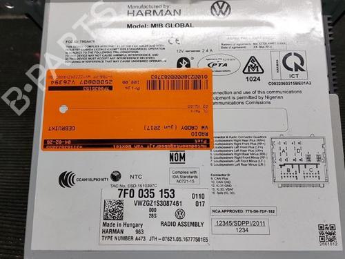 Used Radio VW CADDY IV Box Body/MPV (SAA, SAH) 2.0 TDI (75 hp) 32215379