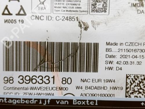 Electronic module PEUGEOT 3008 II SUV (MC_, MR_, MJ_, M4_) 1.2 THP/ PureTech 130 (MRHNSM, MRHNSU, MRHNSJ, MRHNYW,... | BP27192627M83