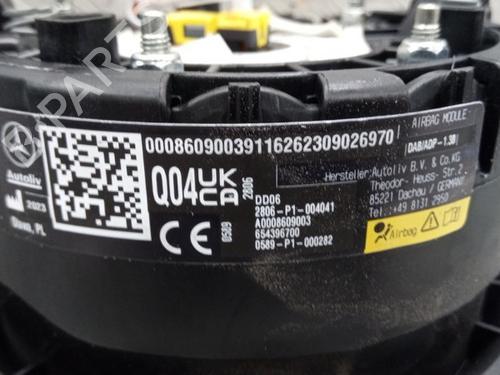 Driver airbag MERCEDES-BENZ EQE (V295) EQE 300 (295.111) | BP30811933C9