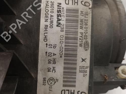 Right headlight NISSAN PRIMERA (P12) 1.8 | BP27233107C29 