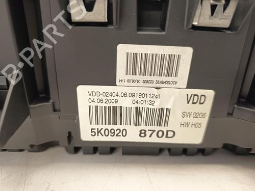 Instrument cluster VW GOLF VI (5K1) 1.4 TSI | BP32762490C47 - Image 5