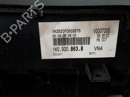 Instrument cluster VW GOLF PLUS V (5M1, 521) 1.9 TDI | BP27226206C47