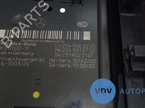 Electronic module MERCEDES-BENZ C-CLASS (W204) C 200 CDI (204.001) | BP25943454M83