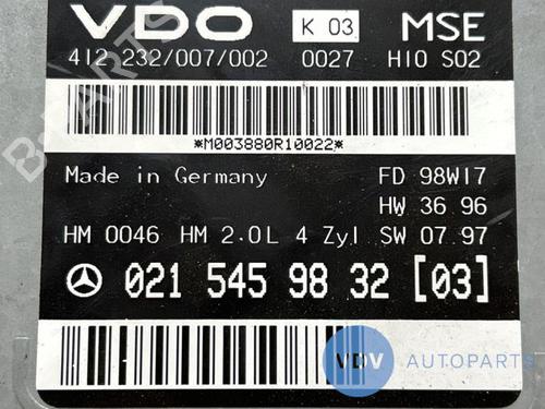 Control unit MERCEDES-BENZ E-CLASS (W210) E 200 (210.035) | BP30161896M11