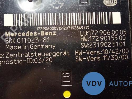 Electronic module MERCEDES-BENZ SLK (R172) 200 (172.448) | BP25943727M83 