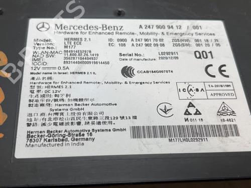 Electronic module MERCEDES-BENZ A-CLASS (W177) A 250 e (177.086) | BP38824518M83 - Image 3