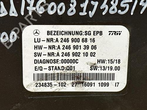 Electronic module MERCEDES-BENZ A-CLASS (W176) A 180 (176.042) | BP38849226M83 - Image 3