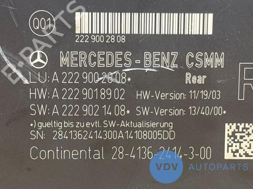 Switch MERCEDES-BENZ S-CLASS (W222, V222, X222) S 400 Hybrid / h (222.057, 222.157) | BP29525796I30 
