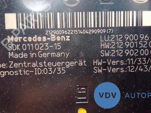 Elektronisk modul MERCEDES-BENZ E-CLASS (W212) E 250 CDI / BlueTEC (212.003, 212.004) | BP25943678M83 