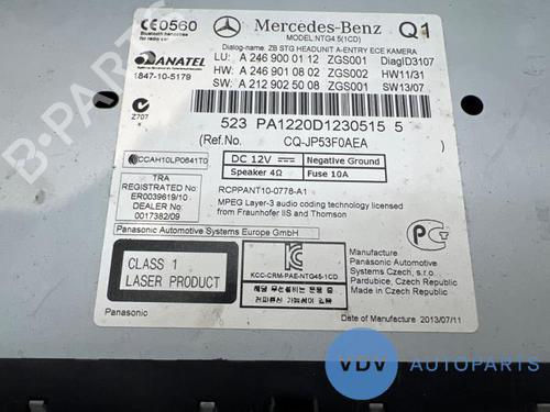 Radio MERCEDES-BENZ A-CLASS (W176) A 180 CDI (176.000) | BP29450531E6 
