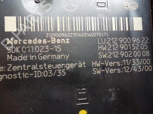 Electronic module MERCEDES-BENZ E-CLASS (W212) E 250 CDI / BlueTEC (212.003, 212.004) | BP38854172M83 - Image 3