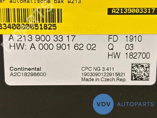 Automatic gearbox ECU MERCEDES-BENZ E-CLASS (W213) E 200 (213.042) | BP25960929M51 