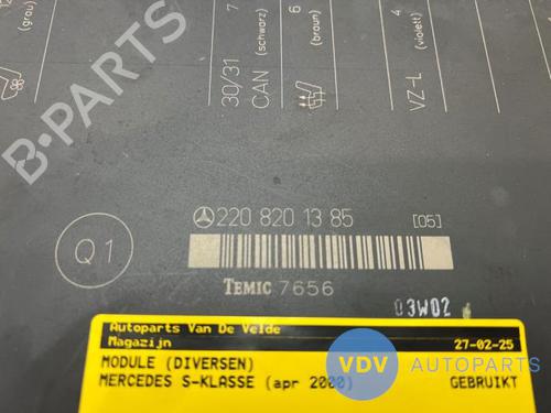 Control unit MERCEDES-BENZ S-CLASS (W220) S 500 (220.075, 220.175, 220.875) | BP25972884M11 