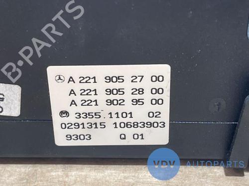 Climate control MERCEDES-BENZ S-CLASS (W221, V221) S 250 CDI (221.003, 221.103) | BP26898830I5 