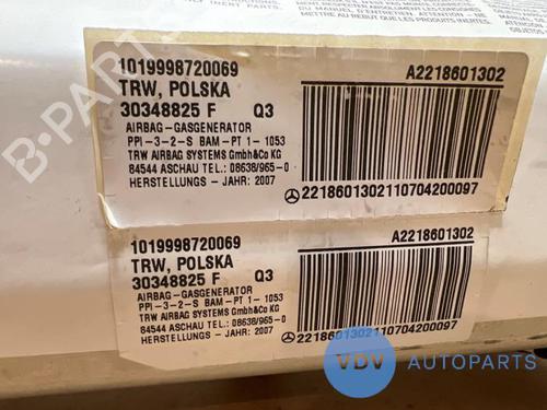 Passenger airbag MERCEDES-BENZ S-CLASS (W221, V221) S 500 (221.071, 221.171) | BP25968806C10 