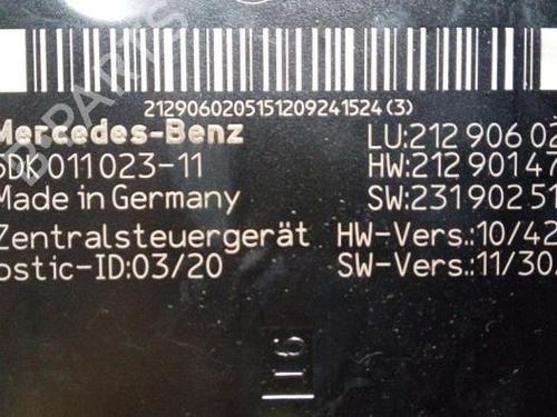 Electronic module MERCEDES-BENZ E-CLASS (W212) E 350 BlueTEC 4-matic (212.094) | BP38854837M83 - Image 3