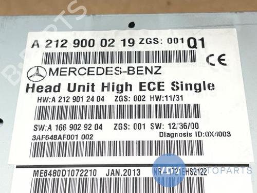 Radio MERCEDES-BENZ CLS Shooting Brake (X218) CLS 250 CDI / BlueTEC / d (218.903, 218.904) | BP27457051E6