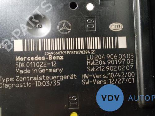Electronic module MERCEDES-BENZ C-CLASS (W204) C 200 CDI (204.001) | BP25943696M83 