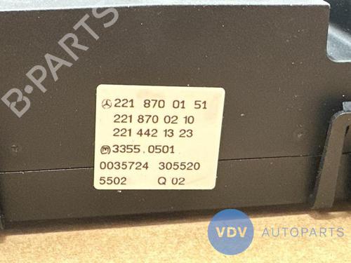 Climate control MERCEDES-BENZ S-CLASS (W221, V221) S 320 CDI (221.022, 221.122) | BP25948728I5 
